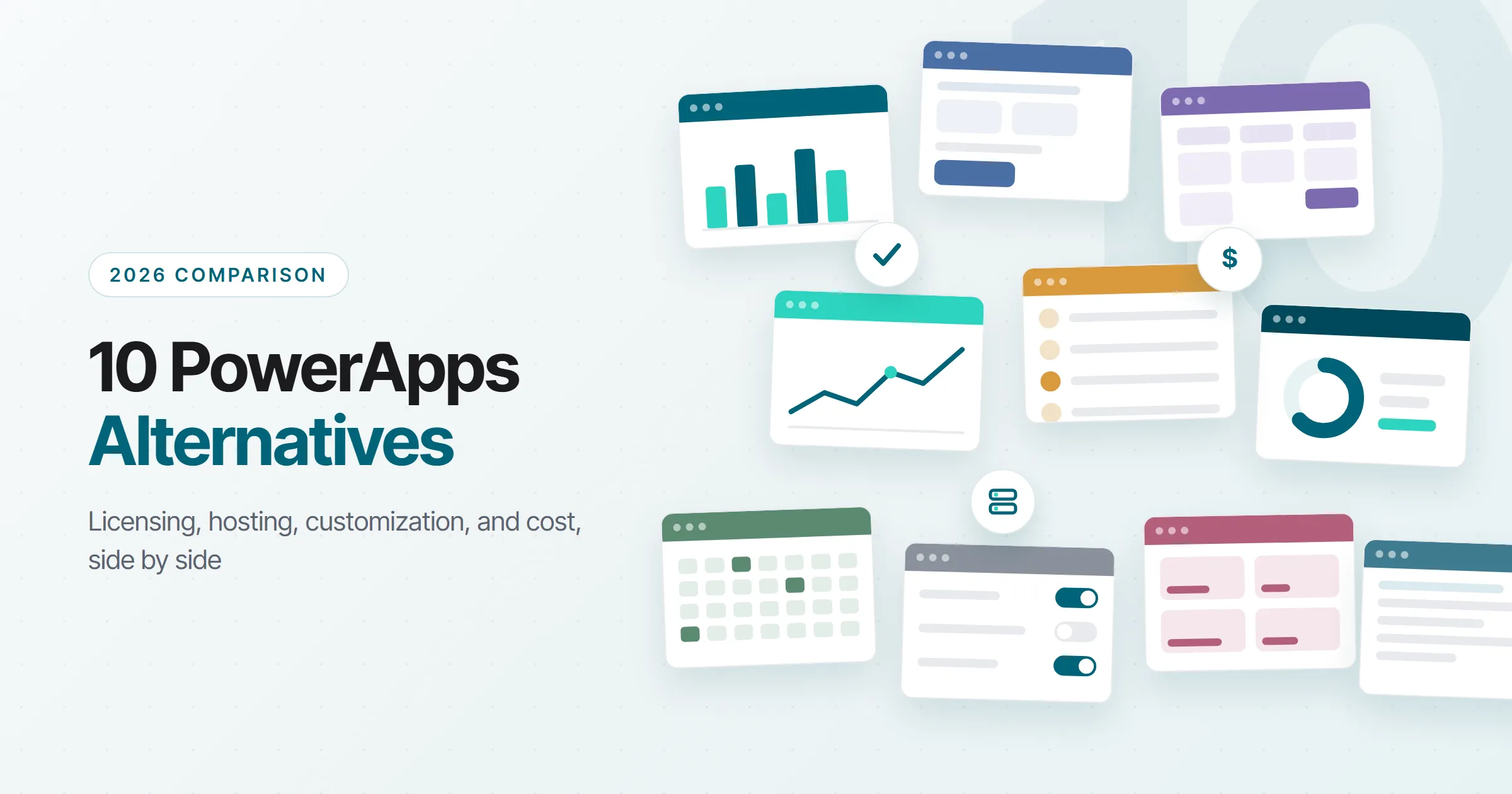 10 PowerApps alternatives compared on licensing, hosting, customization, and cost
