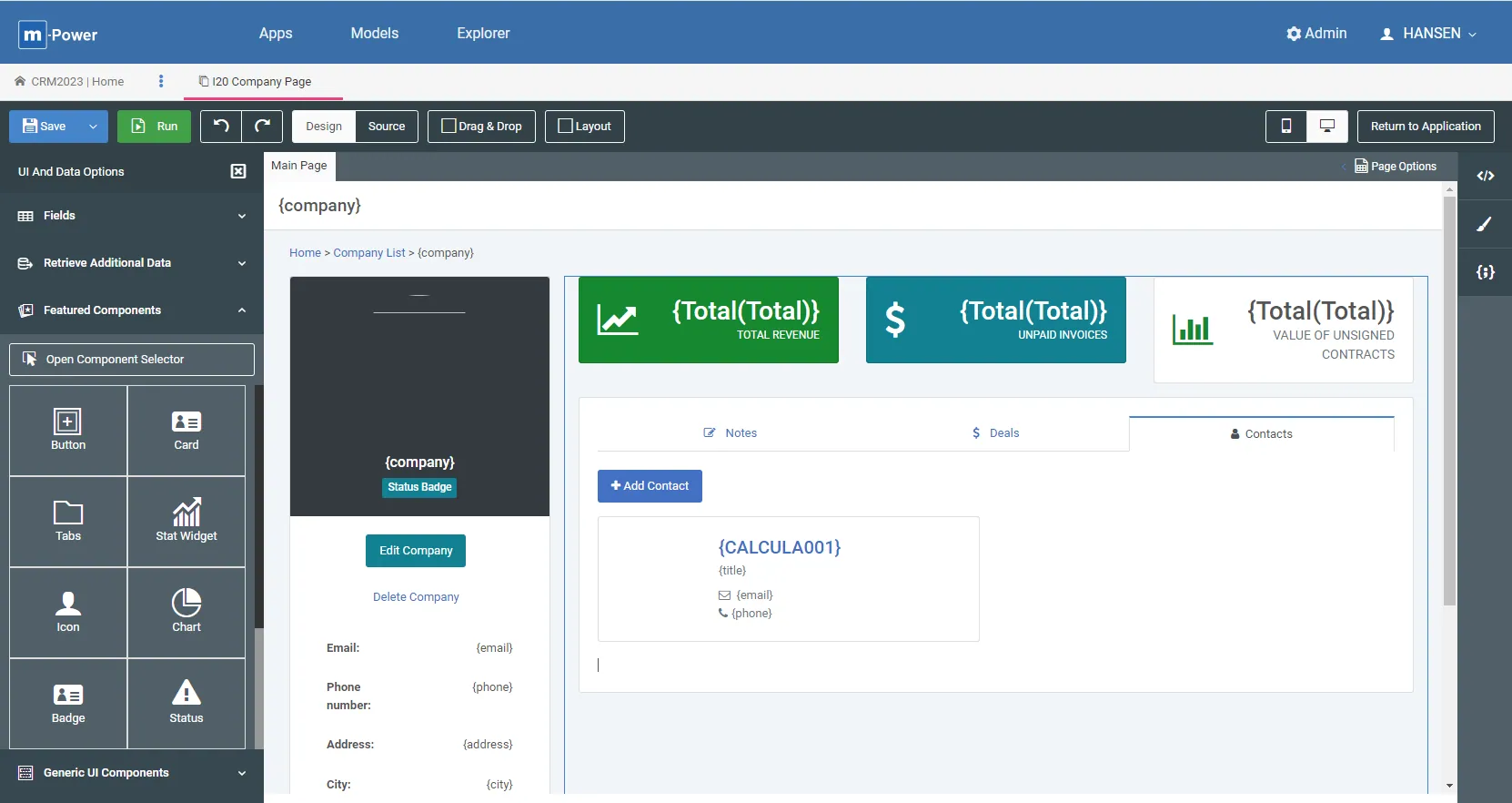 Screenshot of m-Painter's new interface